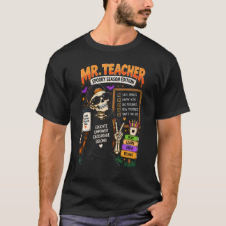 ミスター先生のスプーキーシーズン ハロウィン 先生 Tシャツ