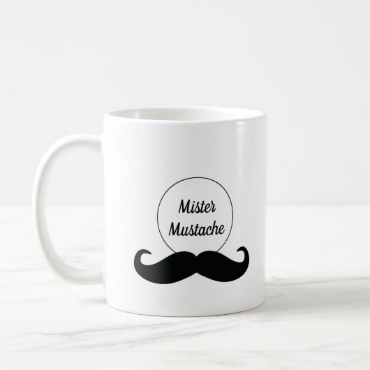ミスター口ひげマグカップ コーヒーマグカップ (左)