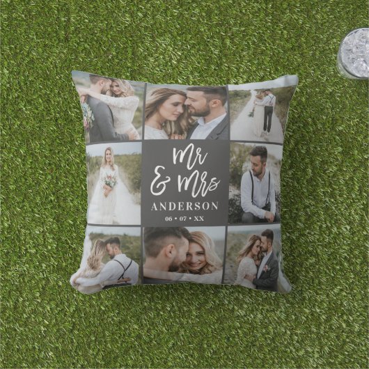 ミスター数々のとミ結婚セスの家族の贈り物 アウトドアクッション (芝生)