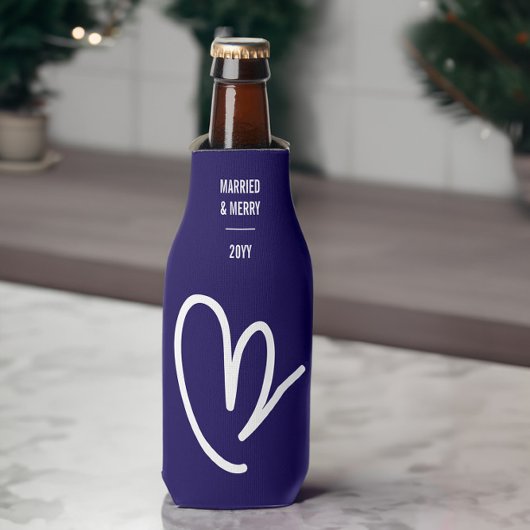 ミスター新婚カスタム文字ブルーボトルクール ボトルクーラー