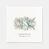 「ミスター葉の多いナプキンエレガントを スタンダードカクテルナプキン (正面)