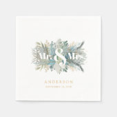 「ミスター葉の多いナプキンエレガントを スタンダードカクテルナプキン (正面)