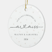 ミスター・アンド・パールの最後の恋しく思クリスマス セラミックオーナメント (左)