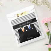 ミスター・アンド・ミスター・ゲイ結婚・オパーソナライズされたレンジブルー フェイバーバッグ (封をした状態)