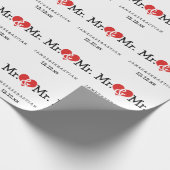 ミスター・アンド・ミスター・ツー結婚ルーム ラッピングペーパー (角)