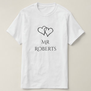 ミスター・アンド・ミセスがマッチしたシャツのセットに Tシャツ