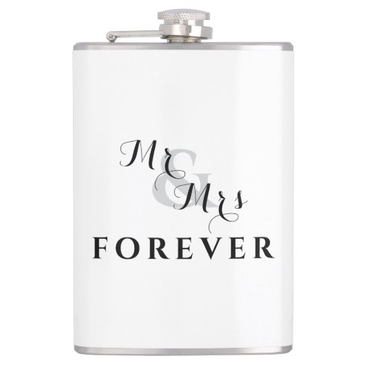 ミスター・アンド・ミセスのフラスコ結婚を永遠に愛する フラスク (正面)