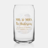 ミスター・アンド・ミセスカスタム金ゴールドエレガモダンントウェディング ガラス缶 (裏面)