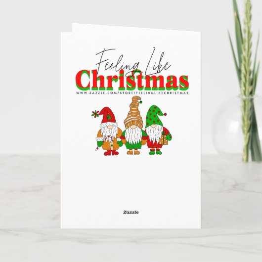 ミスター・アンド・ミセスクロースベーキングクッキーカスタムクリスマス カード (裏面)