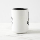 ミスター・アンド・ミセスゴシック花嫁スケルトンハンド婚約Gif マグカップ (中央)