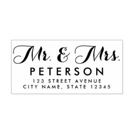 ミスター・アンド・ミセスパーソナライズされた・ゴム・スタンプ セルフインキングスタンプ