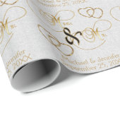 ミスター・アンド・ミセスパーソナライズされた- ラッピングペーパー (ロールコーナー)