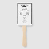 ミスター・アンド・ミセスモダン結婚式 プログラムハンドファはっきりしたン ハンドファン (裏面)