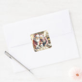 ミスター・アンド・ミセス条項かわいいクリスマス スクエアシール (封筒)