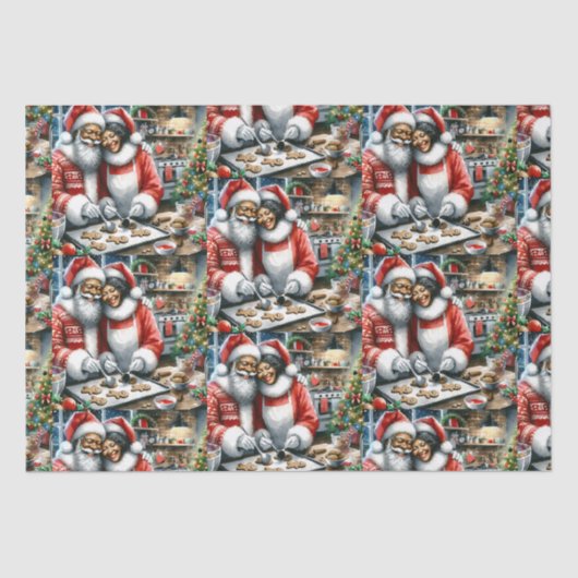 ミスター・アンド・ミセス条項かわいいクリスマス 薄葉紙 (正面)