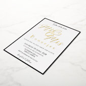 ミスター・アンド・ミセス王室のズ結婚・フォイル招待状 箔招待状 (回転した状態)