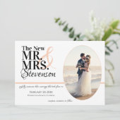 ミスター・アンド・ミセス結婚ズ・エロペメントと写真 サンキューカード (スタンド正面)