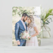 ミスター・アンド・ミセス・たった今結婚しました初めてのクリスマス 招待状 (スタンド正面)