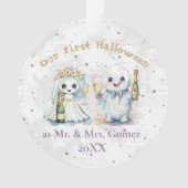 ミスター・アンド・ミセス・アニバーサリーとして初めてのハロウィーン オーナメント (正面)