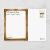 ミスター・アンド・ミセス・オストリックが額縁を帯びた ポストカード (裏面)