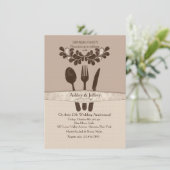 ミスター・アンド・ミセス・カッターズ・ディナー・パーティの招待状 招待状 (スタンド正面)