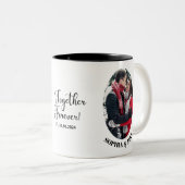 ミスター・アンド・ミセス・カップル・タイポグラフィ ツートーンマグカップ (正面右)