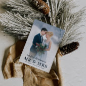 ミスター・アンド・ミセス |クリスマス結婚休暇のお知らせ サンキューカード