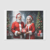 ミスター・アンド・ミセス・クロースは贈り物を贈る 薄葉紙 (正面)