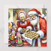 ミスター・アンド・ミセス・クロース、クッキーと小妖精や小人・クリスマス (正面)