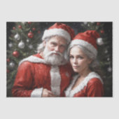 ミスター・アンド・ミセス・クロース – デコページ –  薄葉紙 (正面)