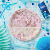 ミスター・アンド・ミセス・グリッター・ソフト・サマー・ピンク・アジャグア ペーパープレート (パーティー)