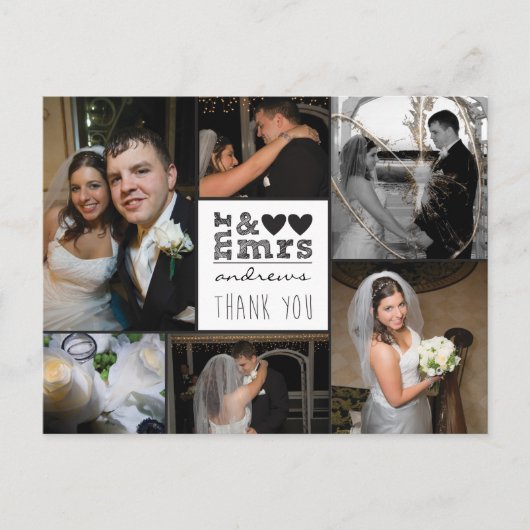 ミスター・アンド・ミセス・ハートさん写真カード ポストカード (正面)