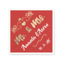 ミスター・アンド・ミセス・ハート・レッド・ルビー・シャンパイニュ金ゴールド