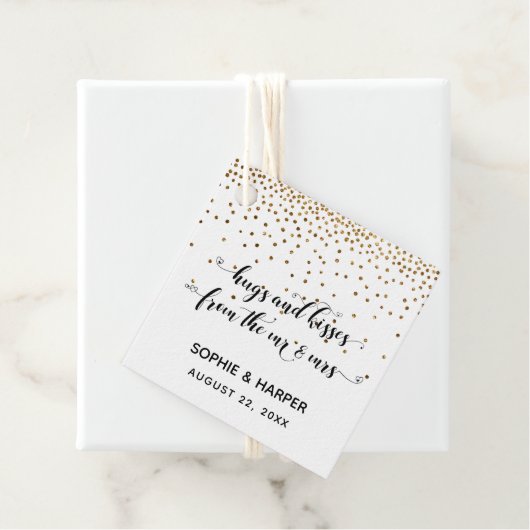 ミスター・アンド・ミセス・ハート・紙吹雪の抱擁とキス フェイバータグ (インサイチュ)