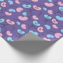 ミスター・アンド・ミセス・バルーンズ ウェディングパーティー パープル シームレス