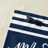 ミスター・アンド・ミセス・ビーチ・タオル結婚ズの贈り物、パーソナライズ ビーチタオル (インサイチュ)