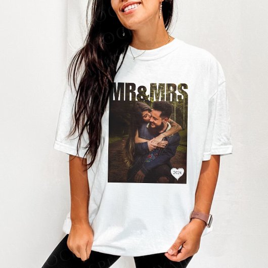 ミスター・アンド・ミセス・フォトブロック Tシャツ