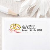 ミスター・アンド・ミセス・フォーエバー結婚ズ・リングや輪 ラベル (インサイチュ)