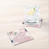 ミスター・アンド・ミセス・ブルーミング植物学赤面フローラ スクエアペーパーコースター (インサイチュ)