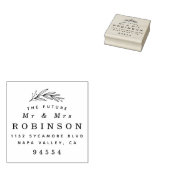 ミスター・アンド・ミセス |ボモダンタニカル結婚差出人住所 ラバースタンプ (押印)