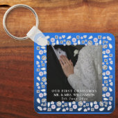 ミスター・アンド・ミセス・初めてのクリスマス・フォト結婚ズ キーホルダー (正面)