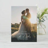 ミスター・アンド・ミセス・初めてのクリスマス・ホリデー・フォト・カード シーズンカード (スタンド正面)