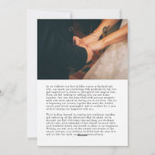 ミスター・アンド・ミセス・初めてのクリスマス・ホリデー・フォト・カード シーズンカード (裏面)