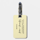 ミスター・アンド・ミセス・名前をカスタムする ラゲッジタグ (裏面縦)