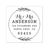 ミスター・アンド・ミセス |対素朴結婚した差出人住所 セルフインキングスタンプ (デザイン)