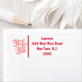 ミスター・アンド・ミセス・差出人住所 ラベル (インサイチュ)