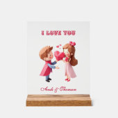 ミスター・アンド・ミセス | 恋物語が擬人化 アクリルサイン (正面)