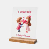 ミスター・アンド・ミセス | 恋物語が擬人化 アクリルサイン (傾斜)