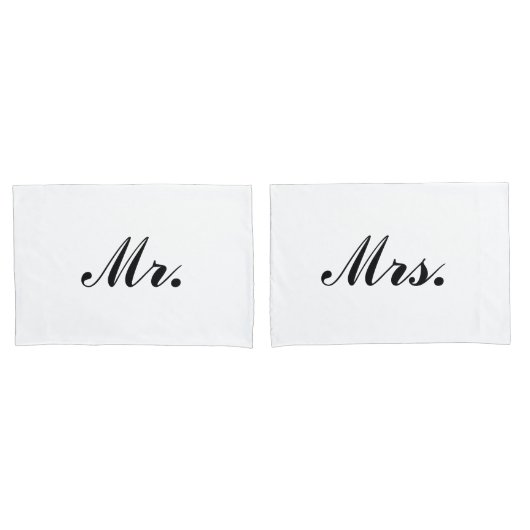 「ミスター・アンド・ミセス」 枕カバー (フロントセット)