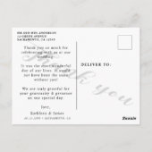 ミスター・アンド・ミセス | 結婚の写真 ポストカード (裏面)